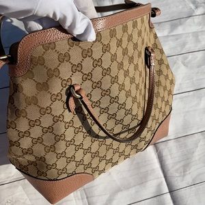 Gucci GG Canvas Bree Satchel Bag - Image 3