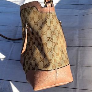 Gucci GG Canvas Bree Satchel Bag - Image 9