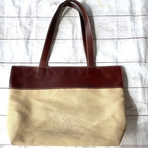 Chanel Canvas Shoulder Bag