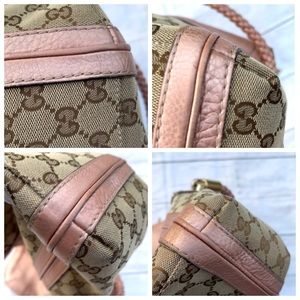 💥HOLD GUCCI Canvas Bella Flap Shoulder Bag - Image 14
