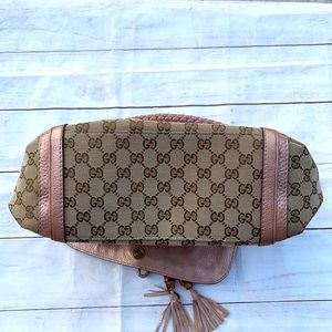 💥HOLD GUCCI Canvas Bella Flap Shoulder Bag - Image 5