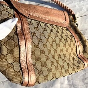 💥HOLD GUCCI Canvas Bella Flap Shoulder Bag - Image 12