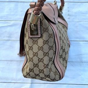 💥HOLD GUCCI Canvas Bella Flap Shoulder Bag - Image 6