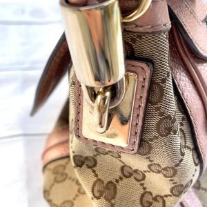 💥HOLD GUCCI Canvas Bella Flap Shoulder Bag - Image 11