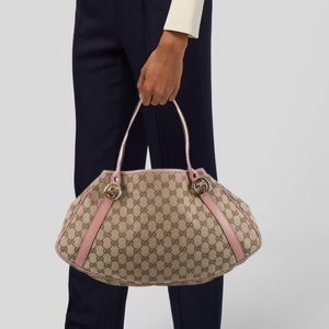 GUCCI GG Canvas Twins Shoulder Tote - Image 11