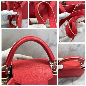 LOUIS VUITTON CAPUCINES BB *PINK RED - Image 11