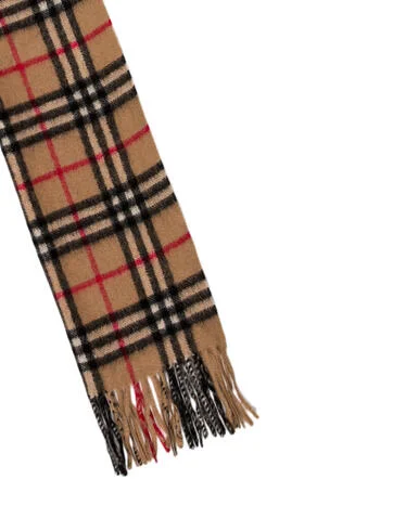 Burberry Cashmere Plaid Print Scarf - view 2
