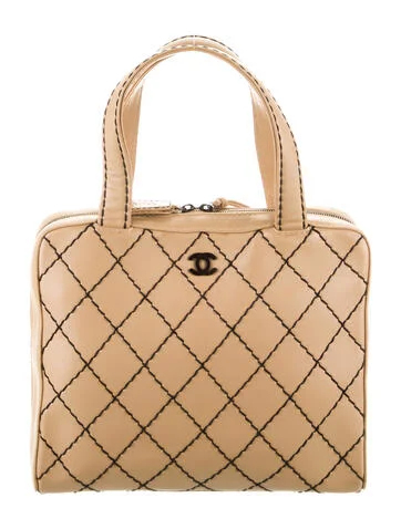 Chanel CC Surpique Bowler Bag