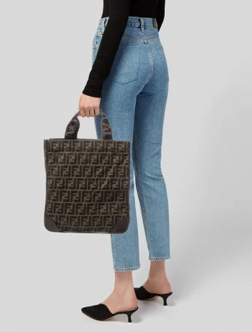 Fendi Zucca FF Top Handle Bag Vintage - view 2