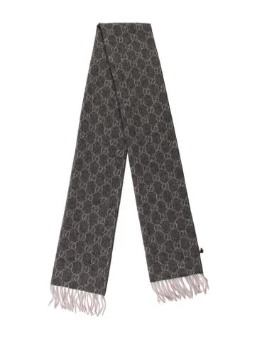 Gucci Cashmere GG Logo Scarf w/ Tags
