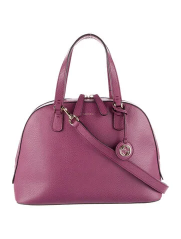 Gucci Leather Lady Dollar Dome Bag