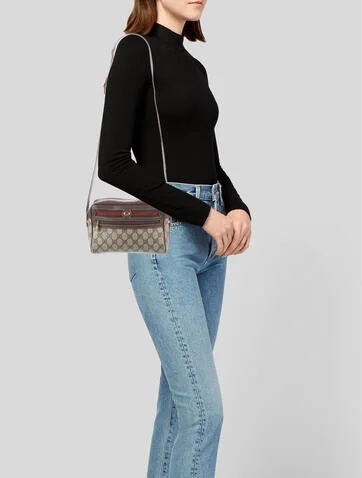 Gucci Vintage GG Supreme Sherry Line Shoulder Bag - view 2