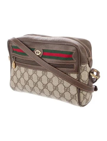 Gucci Vintage GG Supreme Sherry Line Shoulder Bag - view 3