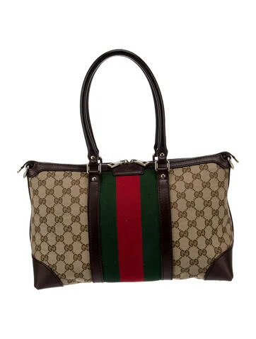 Gucci GG Canvas Web Rania Handle Bag