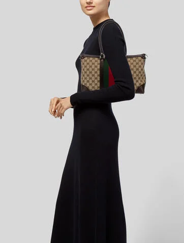 Gucci GG Canvas Web Rania Handle Bag - view 2