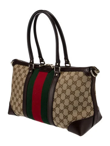 Gucci GG Canvas Web Rania Handle Bag - view 3