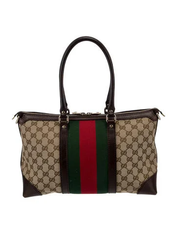 Gucci GG Canvas Web Rania Handle Bag - view 4