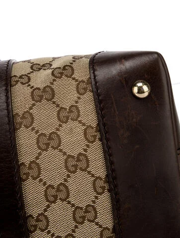 Gucci GG Canvas Web Rania Handle Bag - view 5