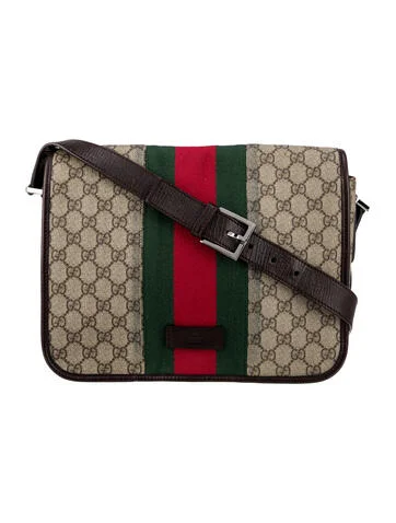 Gucci GG Plus Medium Web Messenger Bag