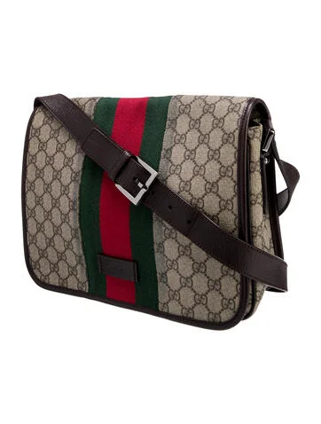 Gucci GG Plus Medium Web Messenger Bag - view 3