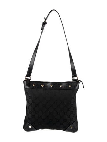 Gucci GG Canvas Nailhead Shoulder Bag