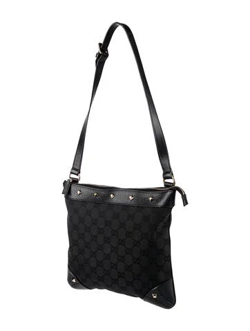 Gucci GG Canvas Nailhead Shoulder Bag - view 3
