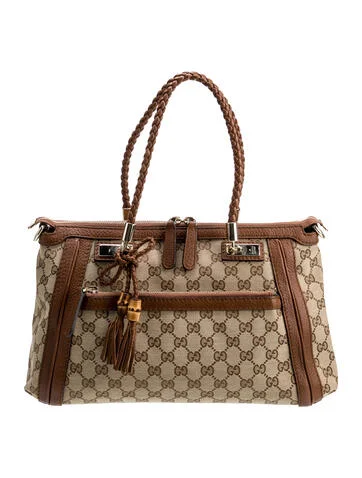 Gucci GG Canvas Small Bella Top Handle Bag