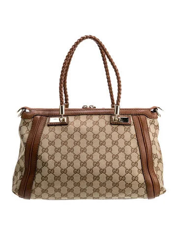 Gucci GG Canvas Small Bella Top Handle Bag - view 4