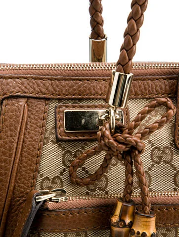 Gucci GG Canvas Small Bella Top Handle Bag - view 5