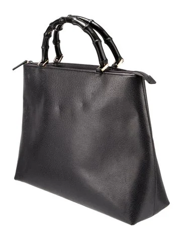 Gucci Vintage Bamboo Handle Tote - view 3