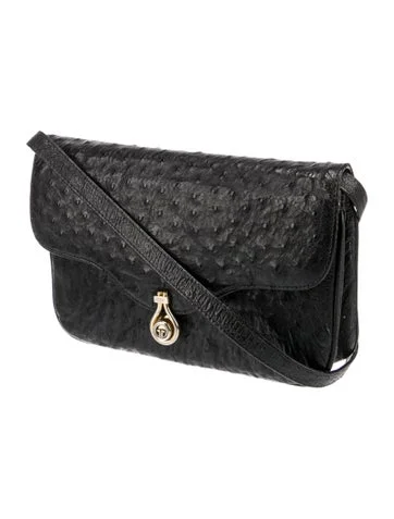 Gucci Small Ostrich Shoulder Bag - view 3
