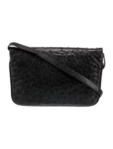 Gucci Small Ostrich Shoulder Bag - view 4
