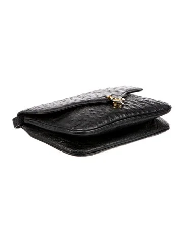 Gucci Small Ostrich Shoulder Bag - view 5