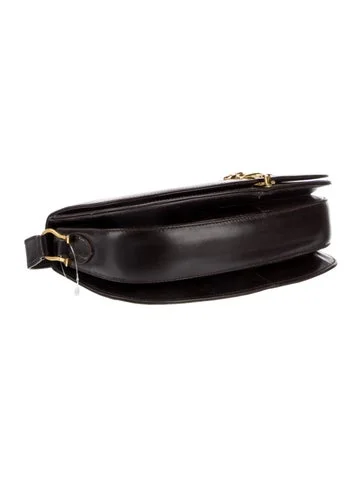 Gucci Vintage Leather Web Shoulder Bag - view 5