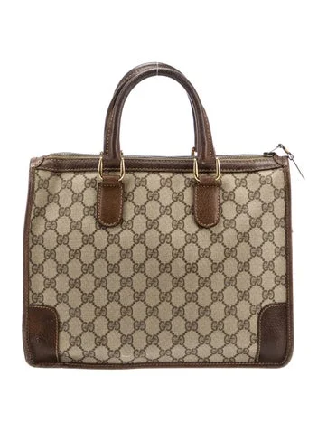 Gucci Vintage GG Plus Handle Bag - view 4