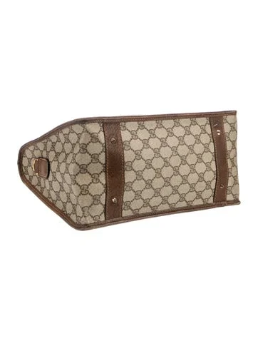 Gucci Vintage GG Plus Handle Bag - view 5