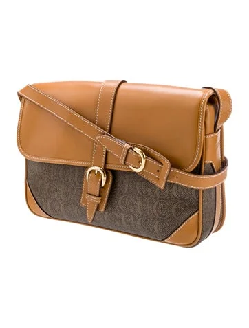 Gucci Vintage Leather Messenger Bag - view 3