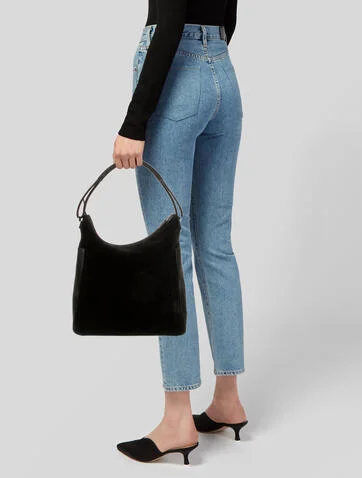 Gucci Leather-Trimmed Vintage Suede Hobo - view 2