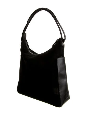 Gucci Leather-Trimmed Vintage Suede Hobo - view 3