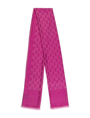 Gucci Wool GG Logo Scarf