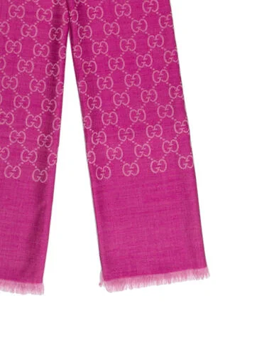 Gucci Wool GG Logo Scarf - view 2