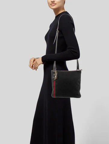 Gucci GG Canvas Jolicoeur Charms Messenger Bag - view 2