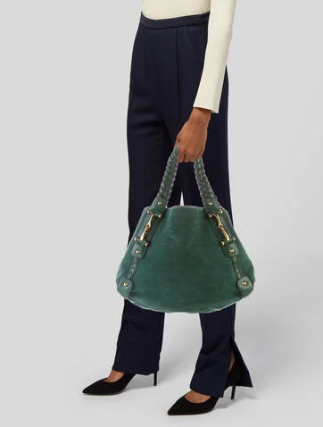 Gucci Medium Snakeskin-Trimmed Pelham Bag - view 2