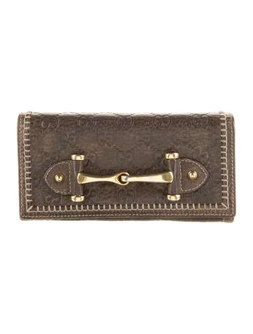 Gucci Continental Horsebit Accent Continental Wallet