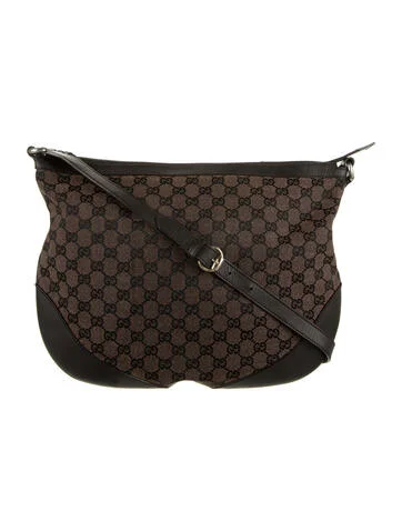 Gucci GG Canvas Half Moon Crossbody Bag