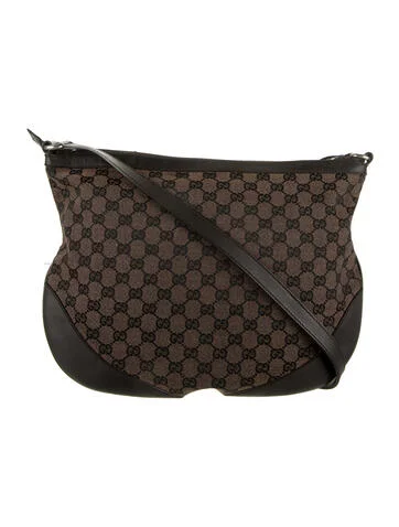 Gucci GG Canvas Half Moon Crossbody Bag - view 4