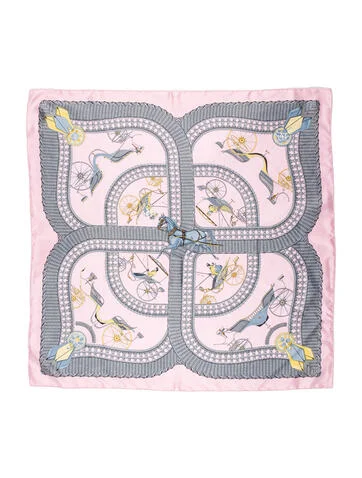 Hermès Voitures Paniers Silk Scarf