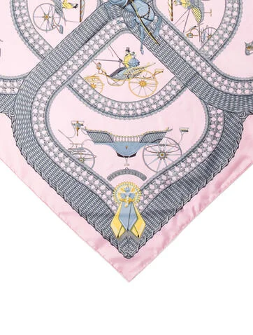 Hermès Voitures Paniers Silk Scarf - view 2