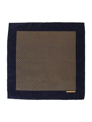 Hermès Silk Patterned Pocket Sqaure