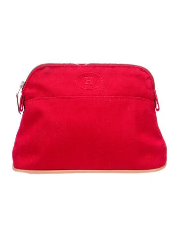 Hermès Toile Mini Bolide Trousse de Voyage